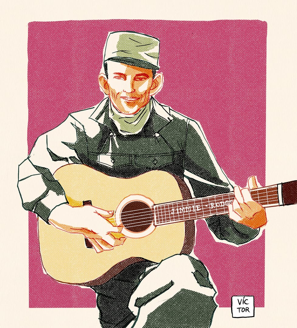 retrato de jimmie rodgers